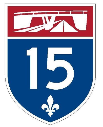 Adesivo decalcomania Quebec Autoroute 15 - Foto 1 di 3