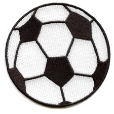 Soccer Ball Embroidered Iron On Patch