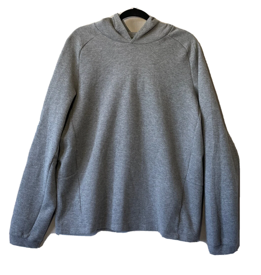 Gap Fit Sweatshirt Mens Size Large Gray Pullover Hoodie Long Sleeve