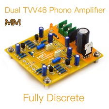 1pc Dual TVV46-Fully Discrete Phono Amplifier MM RIAA Finished Board