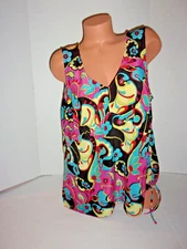 Carolina Colours Neon Abstract Mod Tank