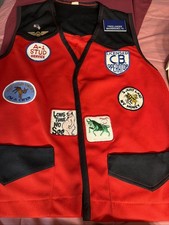 Incredible Vintage 1970s CB Radio Trucker Novelty Vest Fully Loaded