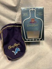 CROWN ROYAL LIMITED EDITION COLLECTOR'S 2024 NFL SEASON DETROIT LIONS BOX & BAG