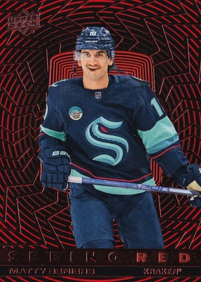 2023-24 Upper Deck Extended Seeing Red #SR-1 MATTY BENIERS