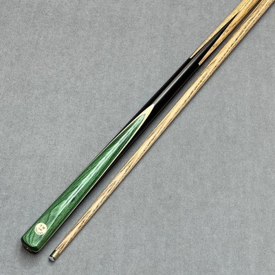 Taylor Made 57'' zweiteiliges Eschenqueue Pro Spin Tip handgefertigt in Großbritannien - grün