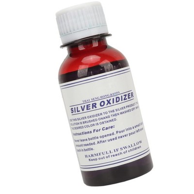 Silver Plating Solution, 100ml Antiquierungsflüssigkeit für Silberschmuck Sil...