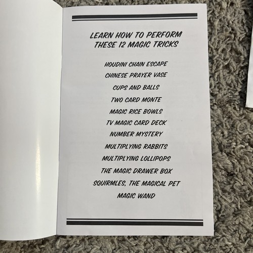 Marshall Brodiens TV Magic Show Set Incluye TV DVD Libro Retorcidas Tarjetas Trucos - Imagen 5 de 10