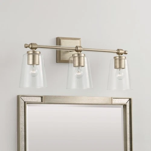 Capital Lighting Breigh 23" Three Lights - Gold, Champ, Gld Leaf 3-Light - Picture 3 of 4