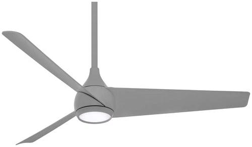 Minka Aire Twist 52" Ceiling Fan - Grey 3-Blade Remote Control - Picture 1 of 5