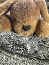 Brown Vintage Stuffed Dog