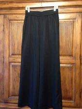 FRNCH  WOMEN'S  PALMINA  WIDE  LEG  PANTS  IN  NOIR - SIZE  L