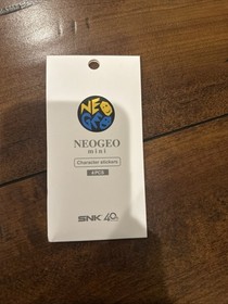 5 packs SNK NEOGEO mini Character Stickers White 4PCS Console PVC PET