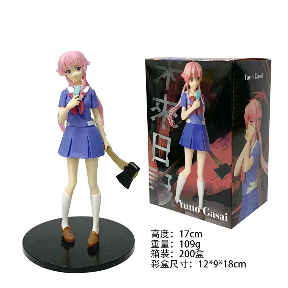 17cm Future Diary Mirai Nikki Yuno Gasai Anime Figure Standing
