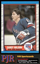 Carey Wilson 1989-90 O-Pee-Chee #66 New York Rangers