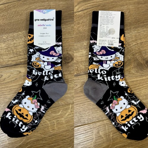 Sanrio Hello Kitty Halloween theme designer Socks NEW - Picture 1 of 1