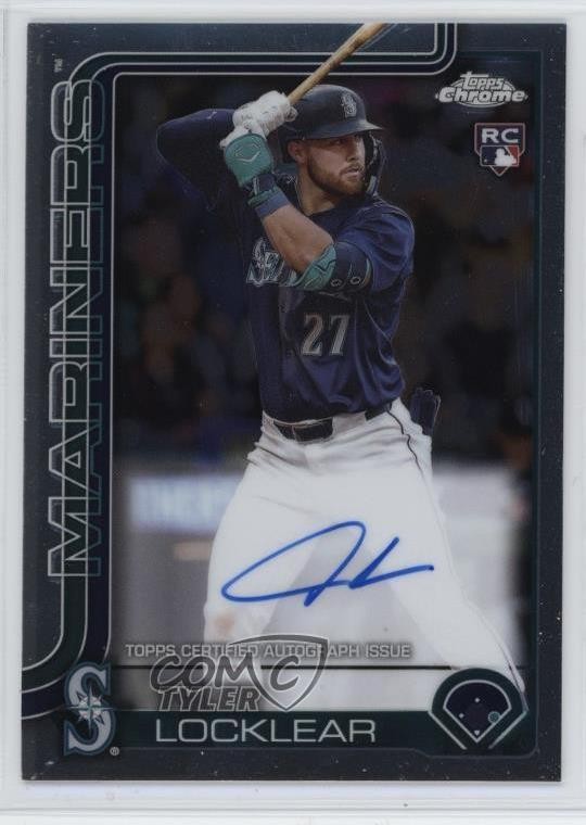 2025 Topps Chrome Rookie Auto Tyler Locklear #RA-TL Auto 0w47