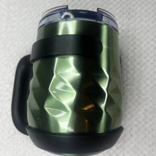 Primula Insulated Coffee Mug with Handle Flip Lid Green Stainless Steel