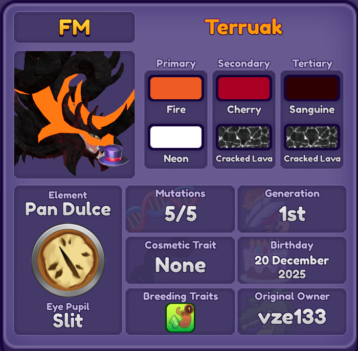 Terruak | Dragon Adventures | DA | Roblox | eBay