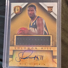 Panini 2013-14 Gold Standard Solomon Hill #243 Rookie Auto Memorabilia Pacers