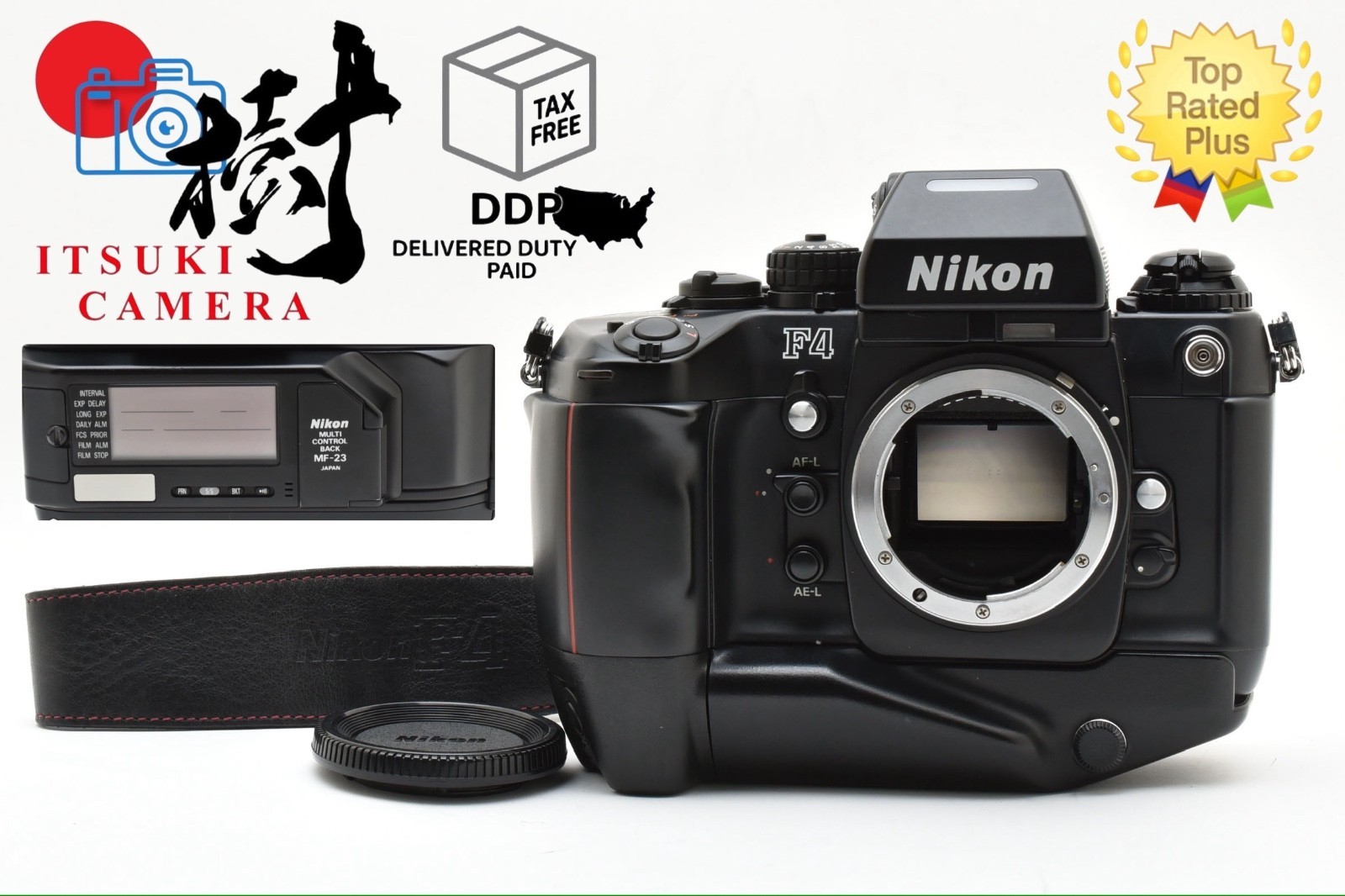 No Leak!!［Mint］Nikon F4 F4s SLR 35mm Film Camera MB-21 with MF-23 From JAPAN