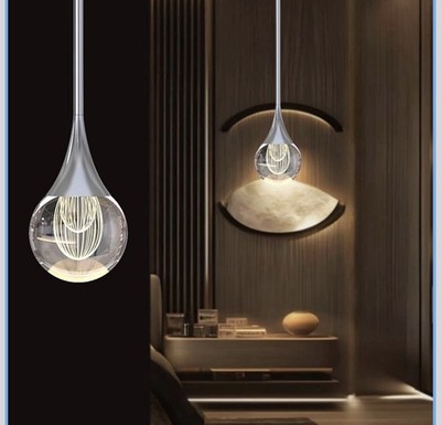 1-Pendant Lights Kitchen Island, Silver Globe Crystal Ceiling