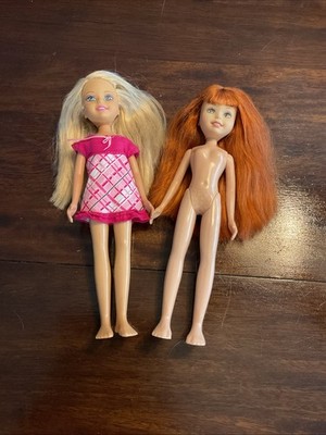 Vintage Mattel 2004 Wee 3 Friends, Stacey Doll 10'' & Lila Redhead Doll