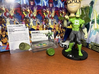 DC Heroclix Green Torch 072 with Green Lantern Ring & Cards Masters of Time Set
