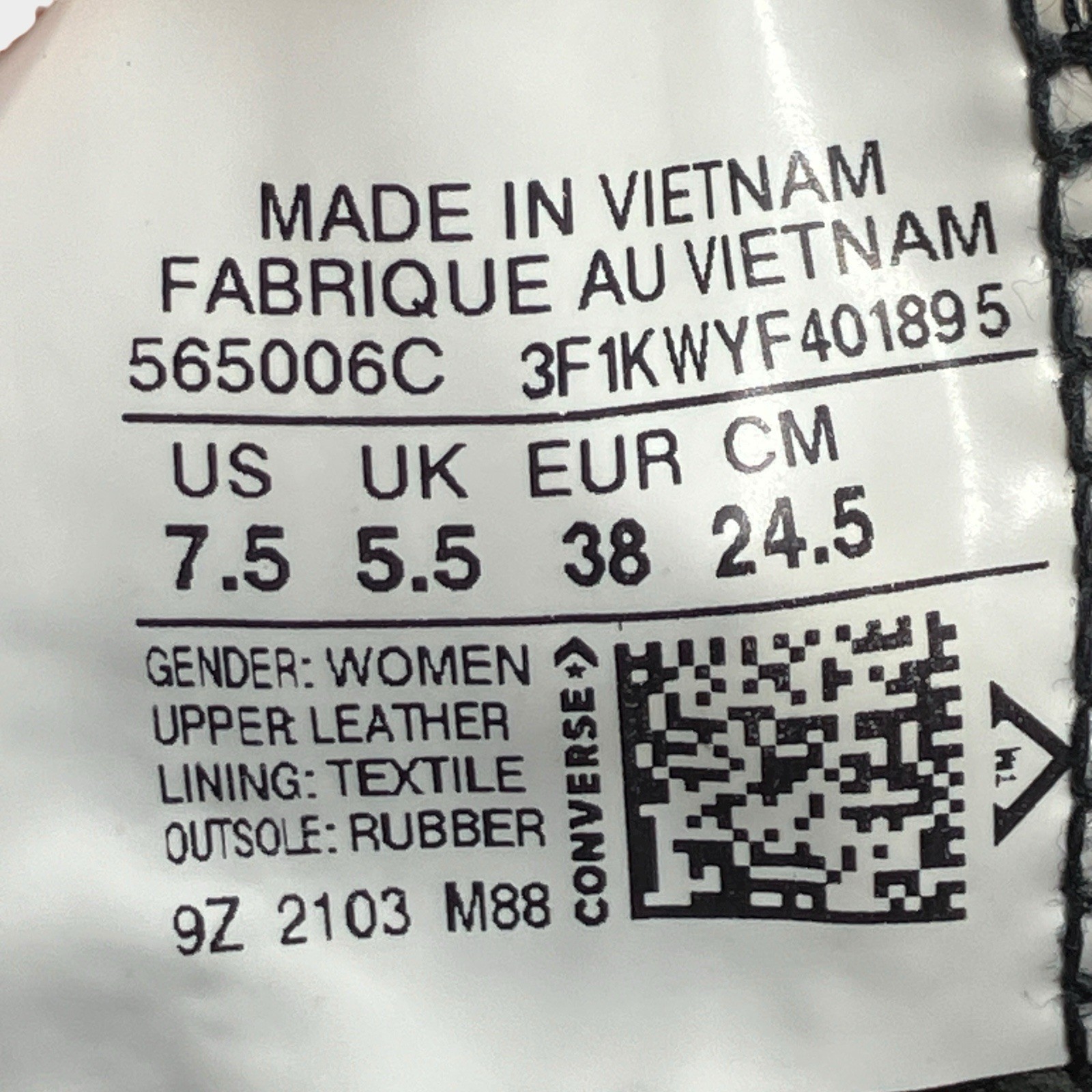 Converse CTAS Lugged Gore-Tex Womens 7.5 Black Leather Boots All Weather 565006C thumbnail 5