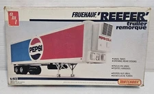 Vintage AMT Matchbox PEPSI Fruehauf Reefer Trailer Original Box Model Kit 