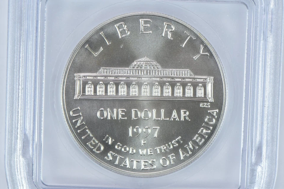 1997-P Botanic Garden Commemorative Silver Dollar MS70 ICG *6825 - Image 4 of 4