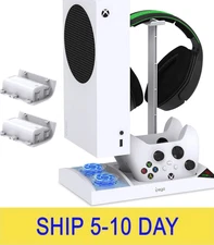 Upgraded Vertical Cooling Fan Stand for Xbox Series S, Cooler Fan System Dual Co