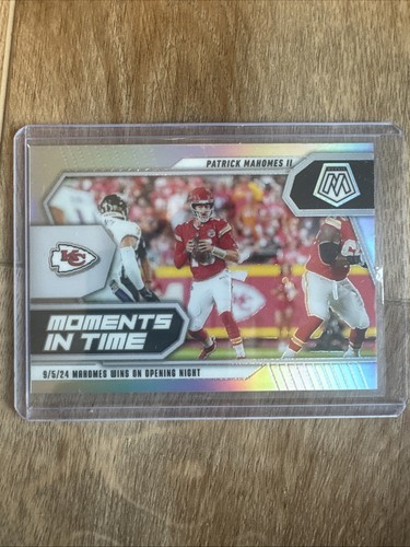 2025 Panini Mosaic - Moments in Time Patrick Mahomes II #7 Silver Prizm