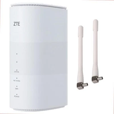ENTSPERRT ZTE MC801A 5G WIFI 6 ROUTER 2,8GBPS RJ11 TEL PORT VPN + 2 x ANTENNEN