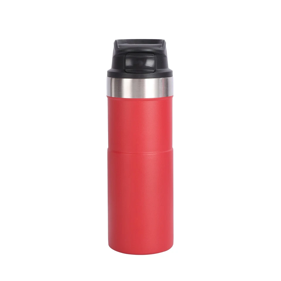 500ml Bpa Free Classic Trigger Action Travel Coffee Mug 16OZ Double Wall Cup In - Image 2 of 4