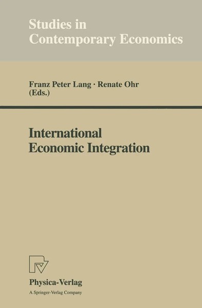 International Economic Integration Renate Ohr (U. A.) Taschenbuch X Englisch-image