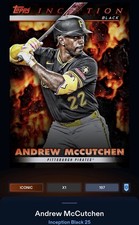 25 Topps Bunt DIGITAL Inception Black Volcanic ICONIC Andrew McCutchen