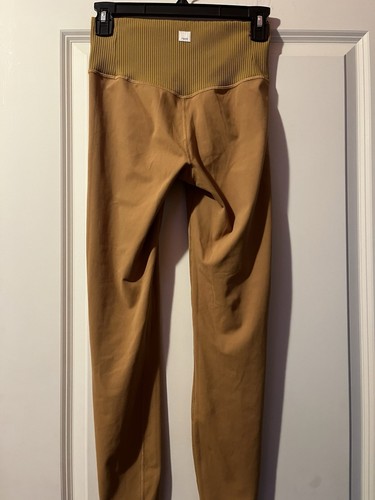 Vuori Elevation Leggings Damen Small Gold Gelb/Braun Skinny Ankle High Rise - Bild 2 von 12