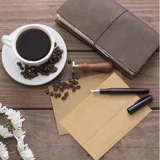Kraft Paper A7 Envelopes 100 Pack 5 x 7 Inch Brown Envelopes Self-Seal 100ct