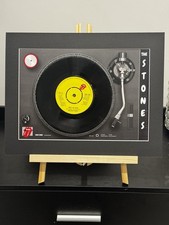 The Rolling Stones - She’s So Cold  7" Single Vinyl on Record Player Print