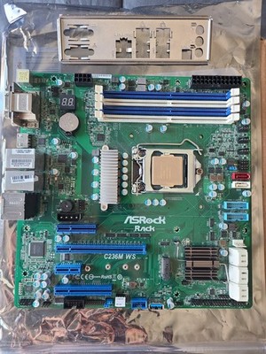 Asrock Rack C236M WS MicroATX Workstation Server Motherboard Intel 1151 DDR4
