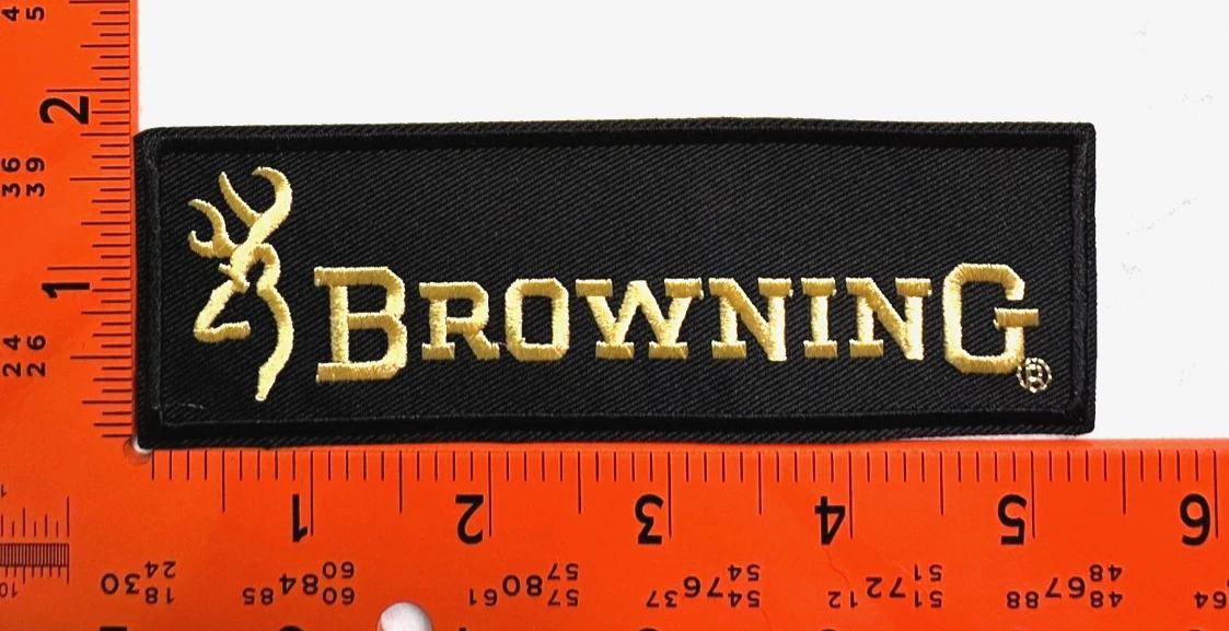 BROWNING Embroidered Patch – Iron-On/Sew-On For Hunting, Guns, Shotguns – Royal Garment
