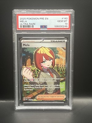 PSA 10 Mela 140/131 Ultra Rare Prismatic Evolutions Pokemon Card