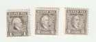 US Stamps, Collection Lot, Silver Tax RG58, 59 & 60, unused, disturbed gum