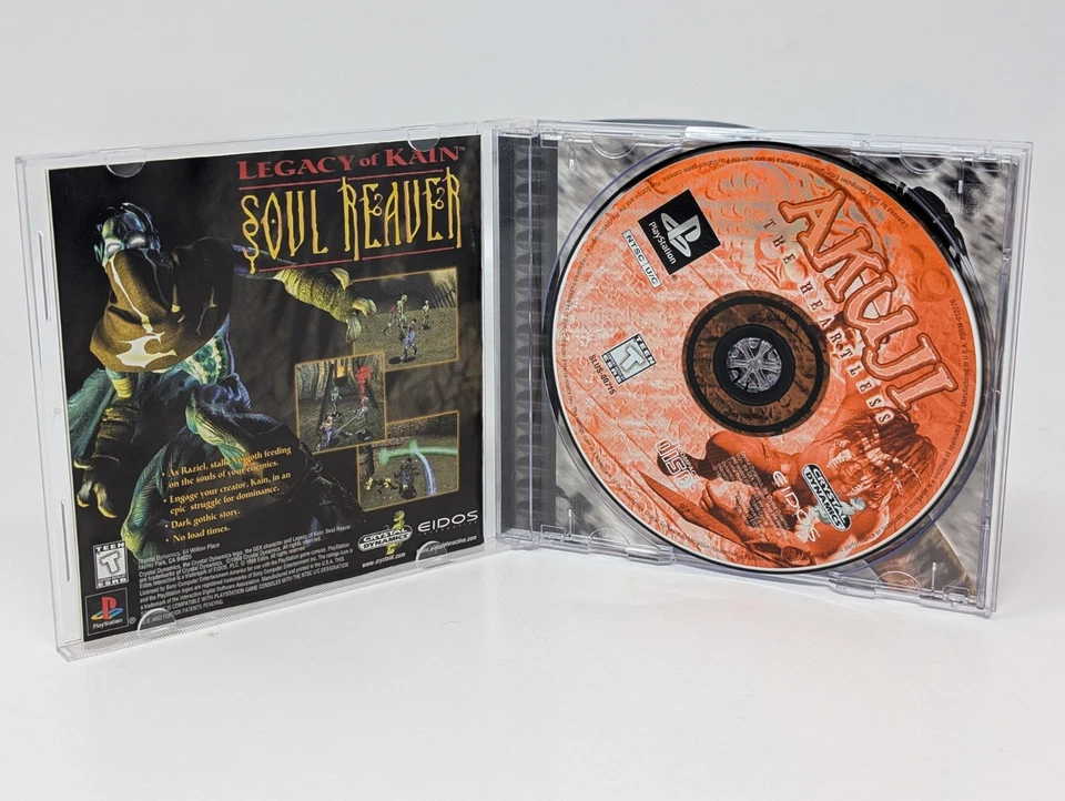 Akuji The Heartless (Sony PlayStation 1 PS1, 1998) - CIB - Image 3 of 3