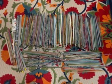 Huge Knitting Needles Lot of 324, 11.75 Pounds New and Used 