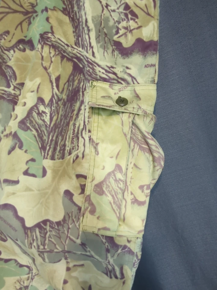 VTG West Ark USA Made Advantage Camo Hooded Bomber Jacket + Cargo Pants 3XL - Image 3 of 4