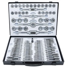 110PCS Tap and Die Set, Metric Size M2-M18 Standard Threading Tool With