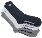 Converse Men's Half Cushion Star Chevron Crew Socks 6-12 3 Pk (Black/White/Gray)