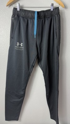 Under Armour ColdGear Pants Mens Large Black Joggers Zip Pocket Athletic