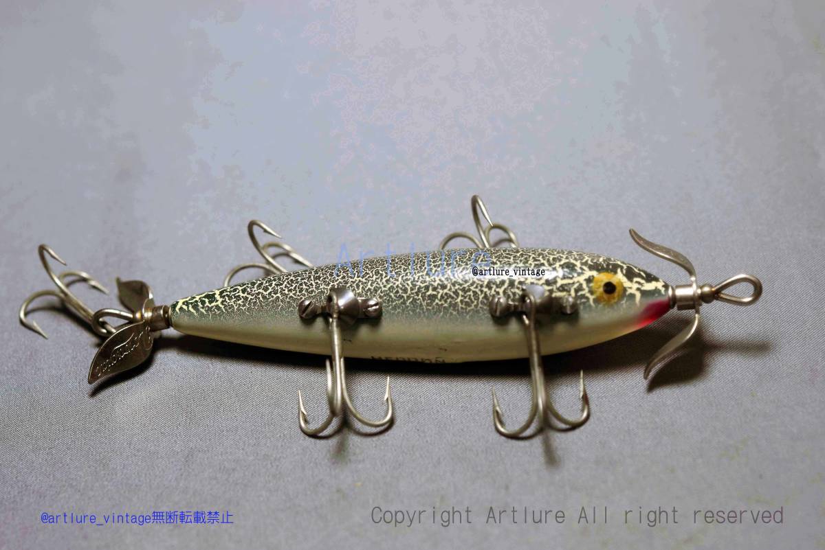 VINTAGE WOODEN LURE HEDDON HEDDON 150 DOWAGIAC MINNOW PE VINTAGE WOODEN LURE HEDDON HEDDON 150 DOWAGIAC MINNOW PE